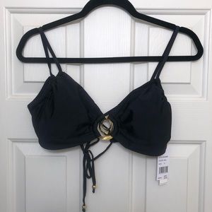 Sunshine 79 Bikini Top Women’s Size 14 Black Padded NWT